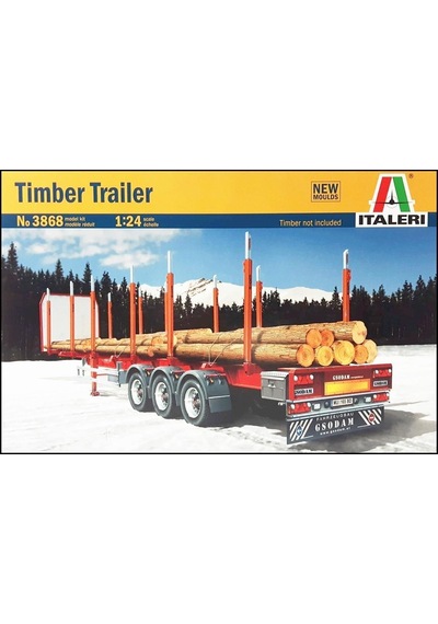 Italeri 3868s 1/24 Ölçek, Timber Trailer Tır Dorsesi, Plastik Model Kiti-30075