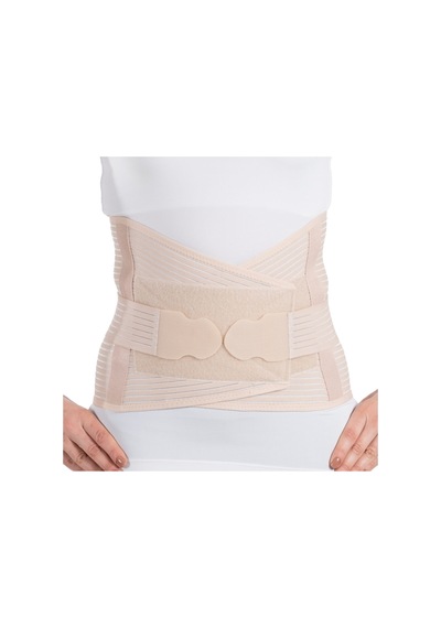 Abdominal Korse 26cm Plus Destekli Kemerli Doğum Sonrasında Toparlayıcı, Cerrahi Müdahale Sonrası Bej