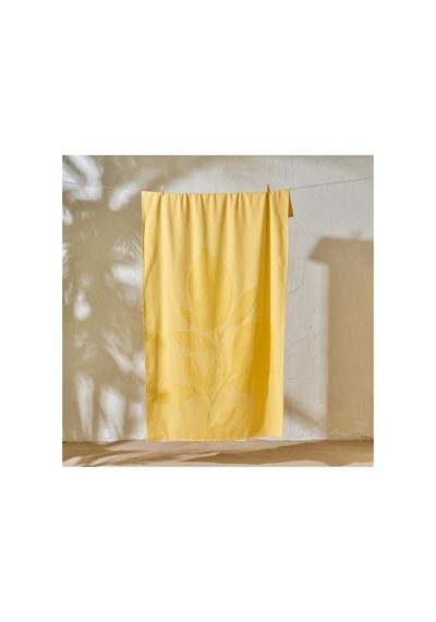 Bella Maison Lemoncello Pamuklu Plaj Havlusu Sarı 70x150 Cm Sarı