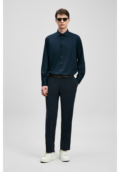 Lufian Calep Smart Erkek Chino Pantolon Slim Fit Lacivert Lacivert 111190357100200