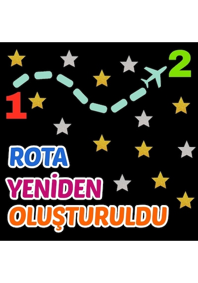 Rota Yeniden Oluştuldu 1-2 Okul Panosu Hazır Kesim Figür Seti Tüm Yaşlar