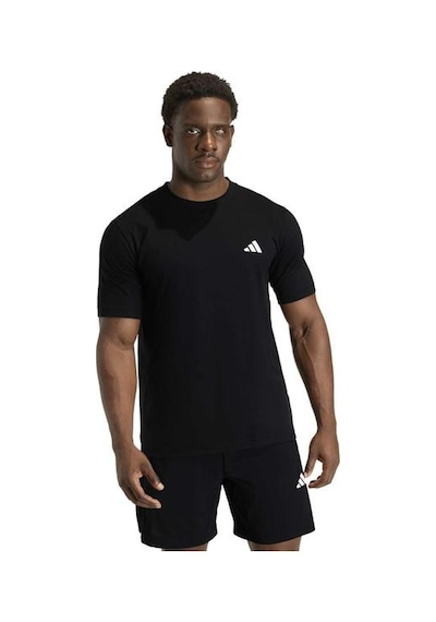 Adidas Workout Essentials Feelready Erkek Siyah Yuvarlak Yaka Tişört Siyah