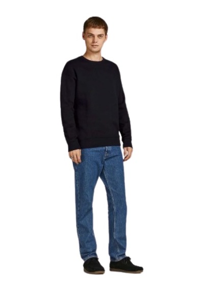 Jack & Jones Jack&Jones 12249341 - Bisiklet Yaka Erkek Sweatshirt Siyah
