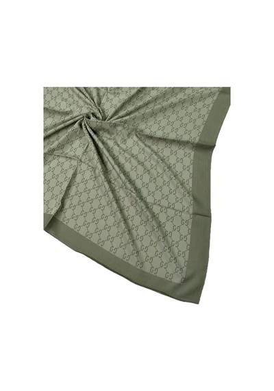 Mim Eşarp Işıl İpek - G Desen Siena Eşarp 100x100 Cm Haki