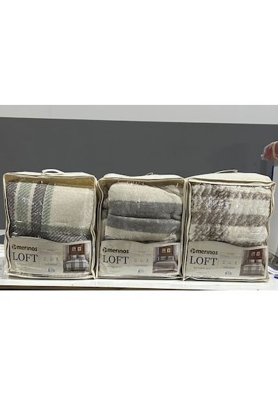 Merinos Loft 2 Parça Battaniye Seti Anna Mint Mınt