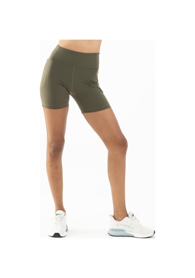 Maraton Active Slimfit Kadın Şort Fitness Haki Şort 22268-haki