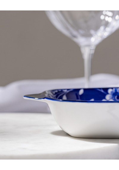 Madame Coco Reve Bleu Vista Kare Tabak - 17 Cm - Mavi/beyaz 8684427225387 Çok Renkli