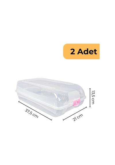 Bay Ayakkabı Koruma Kutusu, 2'li Set Çok Renkli