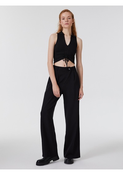 Slim Fit Kadın Atlet Siyah