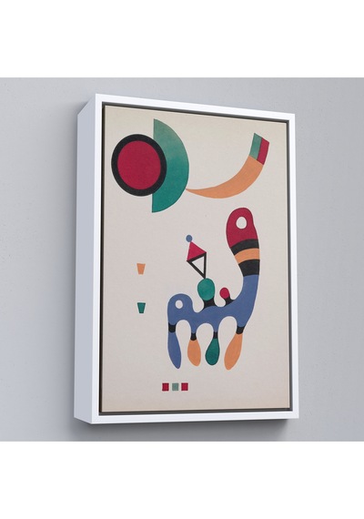 Ahşap Çerçeveli Vasiliy Kandinsky - 11 Resim Ve 7 Şiir Soyut Tablosu-7485