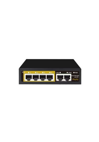 Dayzip Dz-ps204d 10/100 2 Uplink 4 Port Poe Akıllı Yönetilebilir Switch