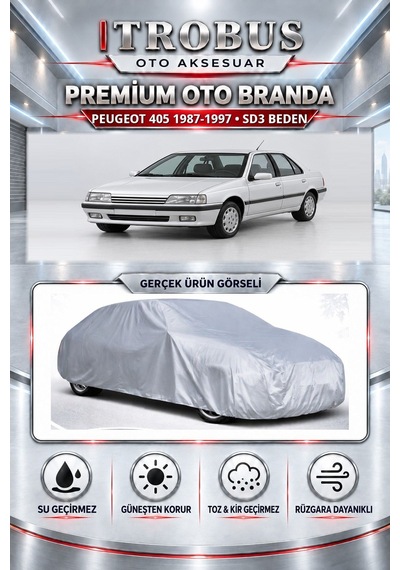 Peugeot 405 1987-1997 Uyumlu Premium Araba Brandası Oto Branda Sd3 Beden
