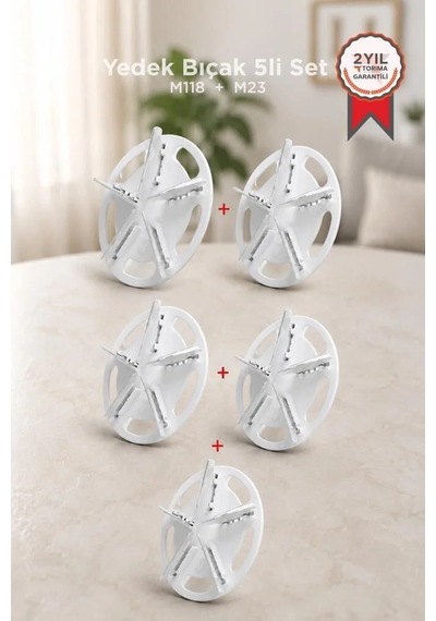 Tiftik Temizleme Makinesi Yedek 5li Set M118 M23 Uyumlu Dokuma Bıçağı Ekipman Ucu