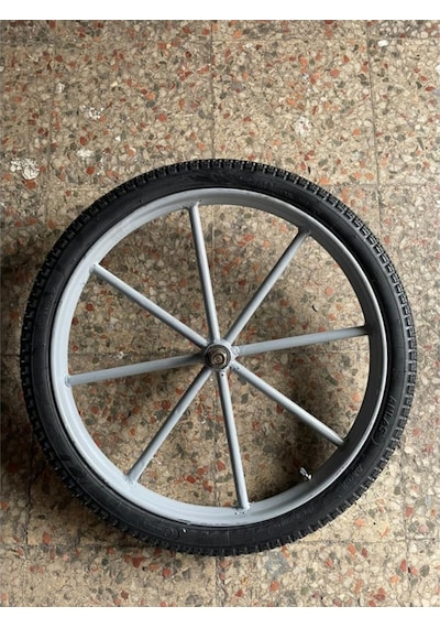 Seyyar Tezgah / Araba Tekerleği 50 Cm - Borulu Jant Jant Boyu:40 Cm Çok Renkli
