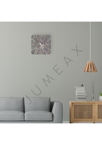 Jumeax Truoro Salome Mermer Duvar Saati Gri - Naturel
