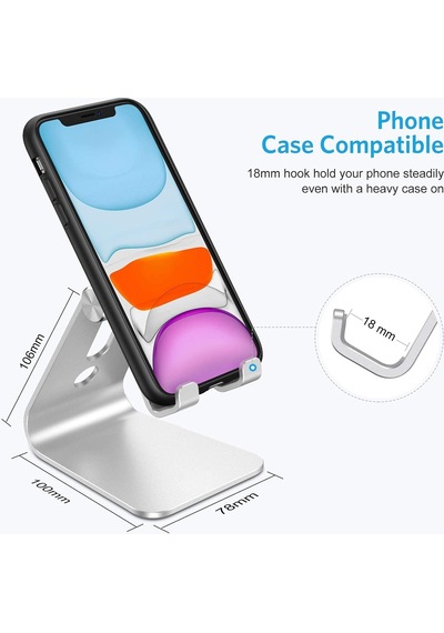 Lexroo Ht-50 Alüminyum Telefon Standı Tutucu Aşağı Yukarı Hareketli İphone İle Uyumlu Galaxy Huawei