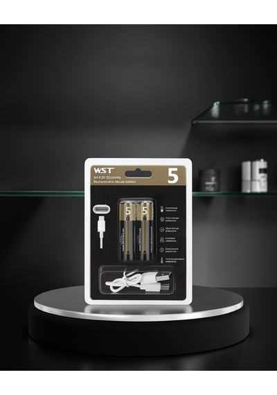 Aa Lityum Pil 1.5v Çiftli Paket Type-c Şarjlı Uczzzsaatpili-2