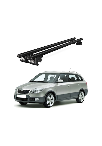 Venüs Skoda Fabia Scout Sw 2009-2014 Uyumlu Siyah Ara Atkı Port Bagaj Tavan Barı