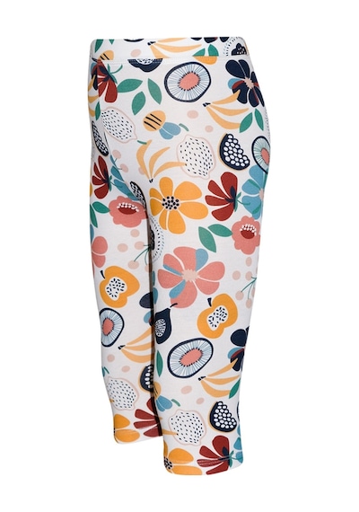 Lovetti Kız Çocuk Nordic Jungle Desen Kapri 1313 Çok Renkli