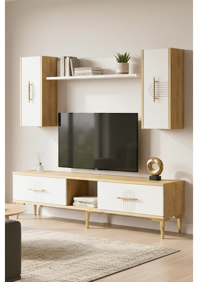 Tvr1515db - İda Tvr150 Tv Ünitesi Takım Safirmeşe - Beyaz 150cm