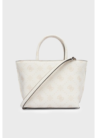Guess Emelie Logolu Çıkarılabilir Askılı Çanta Hwgp9928750 Bayan Çanta Hwgp99 28750 Wlo Beyaz