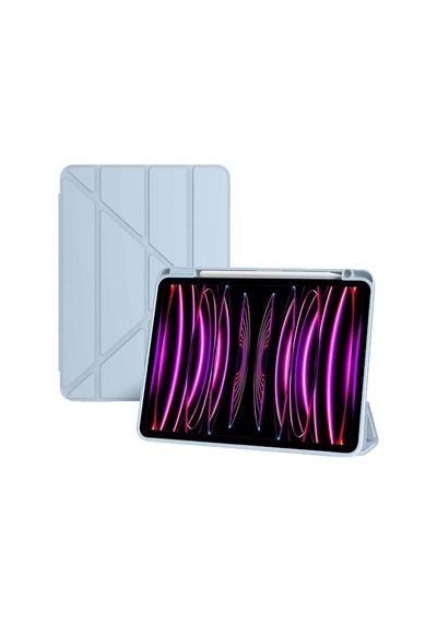 Apple Uyumlu iPad, Air 11inç M2 2024 Kılıf Grafiti Şeffaf Kalem Bölmeli A2902 A2903 A2904