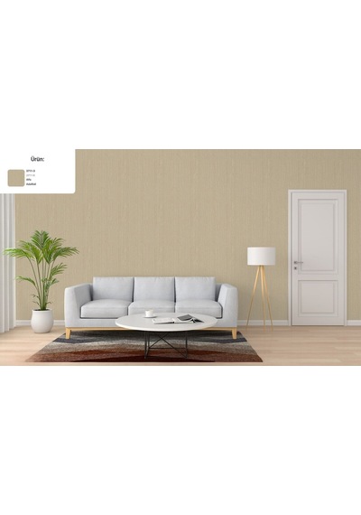 Alfa Doğal Kumaş Dokulu Duvar Kağıdı, 3711-3, Bej, 16,50 M² Ce, Iso 9001, Iso 10002, Iso 14001