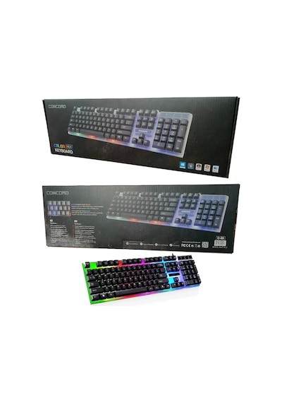 Q Gaming Oyuncu Türkçe Klavye Işıklı Concord C-59