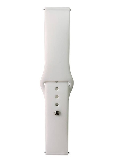 Galaxy   Uyumlu  Watch 46mm Band Serisi 22mm Klasik Kordon Silikon Strap Kayış-beyaz