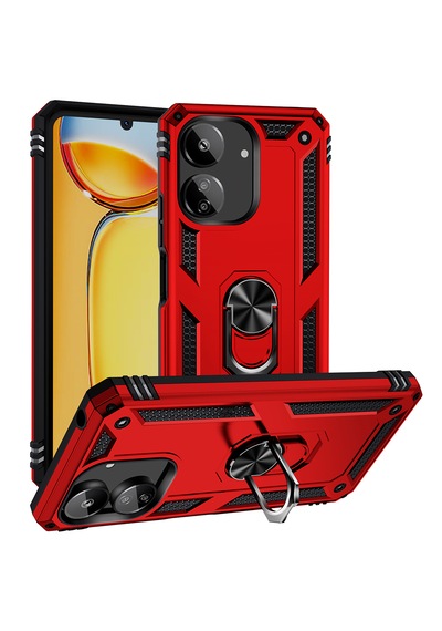 Xiaomi Poco C65 Kılıf Derbe Emici Zırhlı Mıknatıslı Standlı Tank