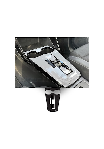 Citroen C3 Aircross Ve E-c3 Uyumlu Vites Etrafı Piano Black Tpu Koruyucu 2025