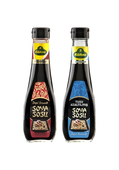 Kühne Soya Sosu 250 Ml Ve Tuzu Azaltılmış Soya Sosu 250 Ml 2 Li Set
