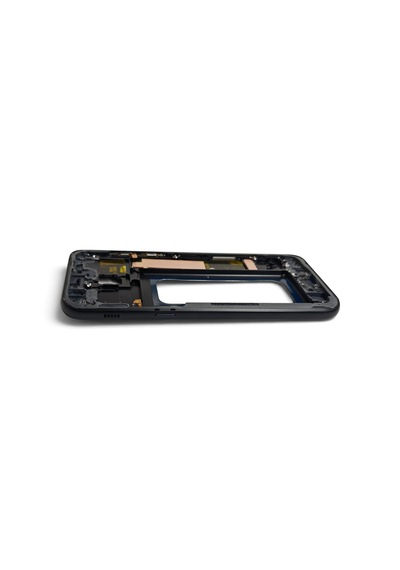 A520 Orta Kasa Galaxy A5 2017 Uyumlu Siyah Renk Orta Kasa Çerçeve + Ses Açma On Off Tuş Bordu Ve Plastik