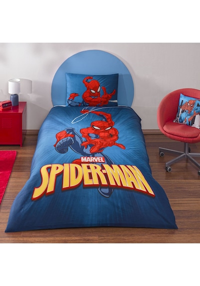 Taç Lisanslı Spiderman Classical Tek Kişilik Pamuk Nevresim Takımı 000000001000050290 Çok Renkli