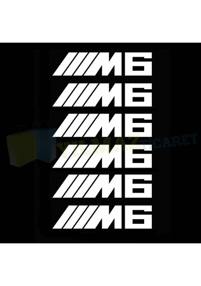 Bmw M3 M5 M6 E46 E60 Jant Kaliper Oto Sticker Etiket Tüm Modeller 8 Cm