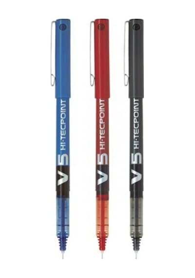 Pilot V5 Hi-Tecpoint 3'lü Iğne Uçlu Roller Kalem Seti