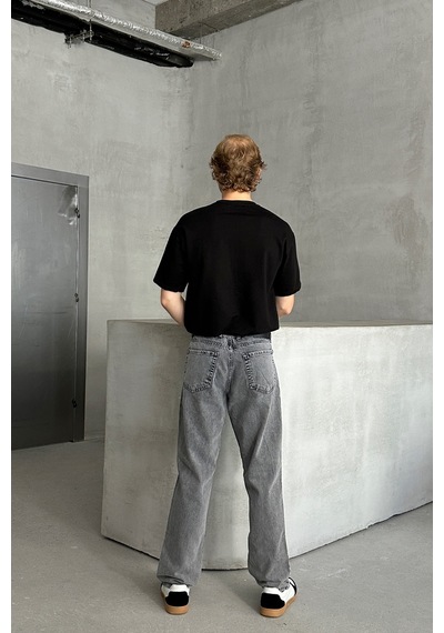 Erkek Baggy Jean Pantolon Antrasit