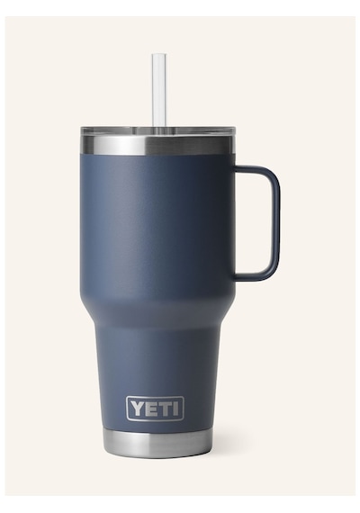 Yeti Termal Kupa 1l , Çift Cidarlı, Paslanmaz Çelik, Pipetli Ve Saplı Lacivert