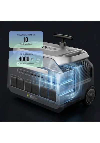 Initial Entropy Energy Lisanslı P3200 2048wh 6400w Max. Taşınabilir Güç Kaynağı - Full Paket Initial Entropy Energy Lisanslı P3200 2048wh 6400w Max. Taşınabilir Güç Kaynağı - Full Paket