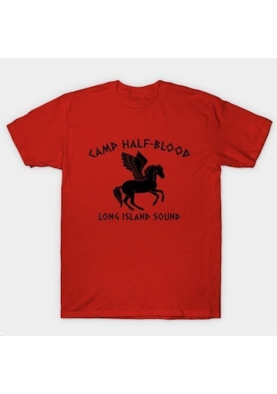 Camp Half Blood Long Island Sound Baskılı T-Shirt Çok Renkli