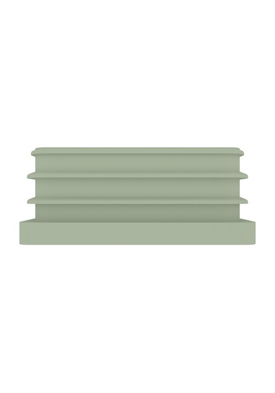 Cateksss 60x60 Mm Profil İçin Kademeli İçe Geçme Profil Tapası, Profil Kapak, Profil Tapa Krem - 40 Lı Paket