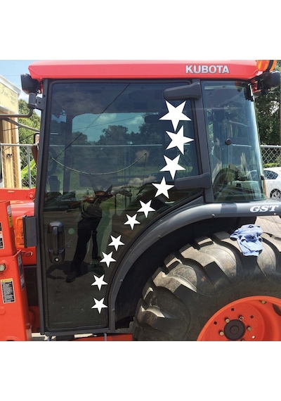 Traktör Yıldız Sticker Seti, Traktör Kapı Sticker Çift Kapı (22 Yıldız)