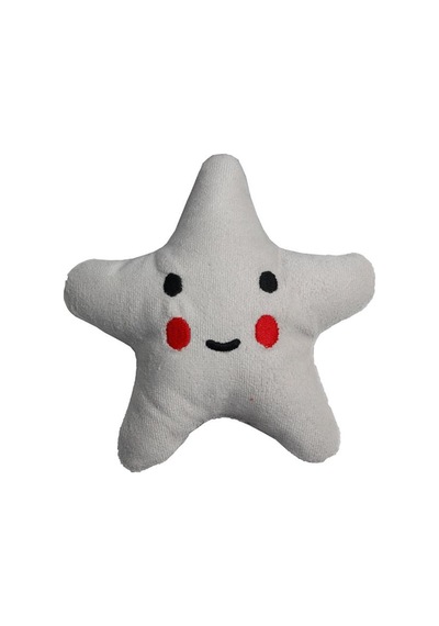 Mata Dogs Star 1 Sesli Peluş Nakışlı Küçük Irk ve Yavru Köpek Oyuncağı 13 CM