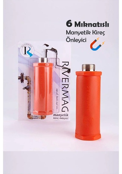 Rivermag Güçlendirilmiş 6 Mıknatıslı N52 Manyetik Kireç Kırıcı Önleyici 3/4 Beyaz Eşya Banyo Tesisatı