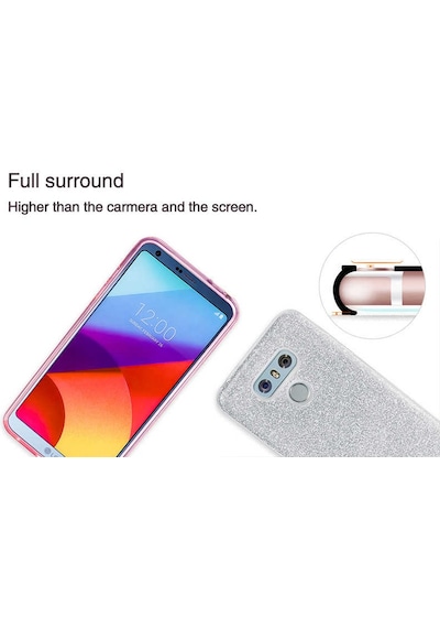 LG Uyumlu G6 Kılıf Zore Shining Silikon Kırmızı