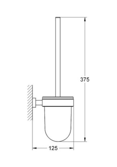 Grohe Eurocube Tuvalet Fırçası - 40513001