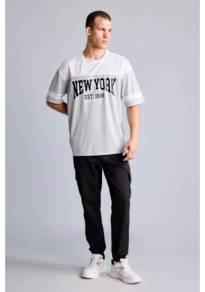 Defacto Standart Fıt Elastik Bel Dokuma Siyah Jogger H8609ax26spbk81 Siyah-bk81