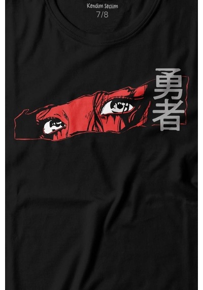 Kendim Seçtim Anime Eyes Japanese Göz Japonca Urban Street Baskılı Tişört Çocuk T-shirt 001