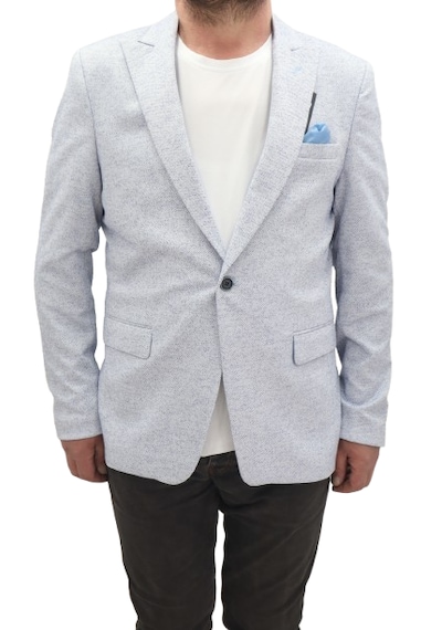 Twenhil Dmctekstil Erkek Ckt-203 Desenli İtalyan Kesim Dar Kalıp Tek Düğme Blazer Ceket Mavi Twenhil Dmctekstil Erkek Ckt-203 Desenli İtalyan Kesim Dar Kalıp Tek Düğme Blazer Ceket Mavi