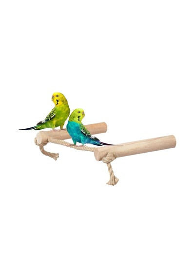 X-perk Ağaç İpli Kuş Tüneği Jüt Halatlı Tünek 2 Li Set Boy 15 Cm Çap 20 Mm